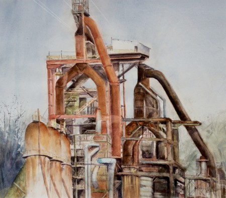 Hayange - Le fer vaincu - 52x47
